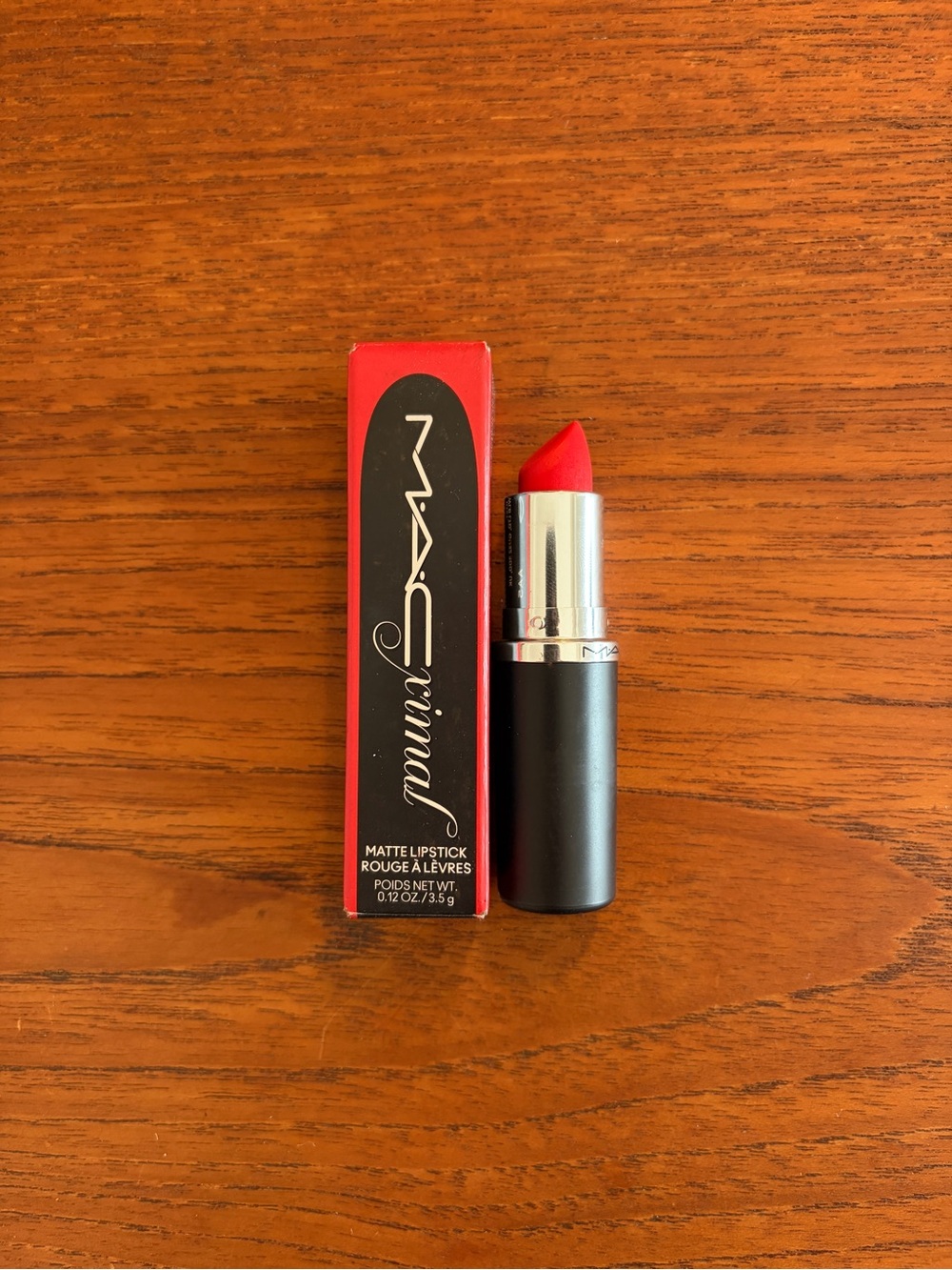 USED ONCE - MAC Lady Danger Silky Matte Lipstick